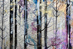 Silver Forest - Original - SOLD by artist Rozanne Bell - Wyecliffe Galleries