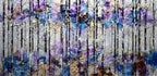 Silver Forest - Original - SOLD by artist Rozanne Bell - Wyecliffe Galleries