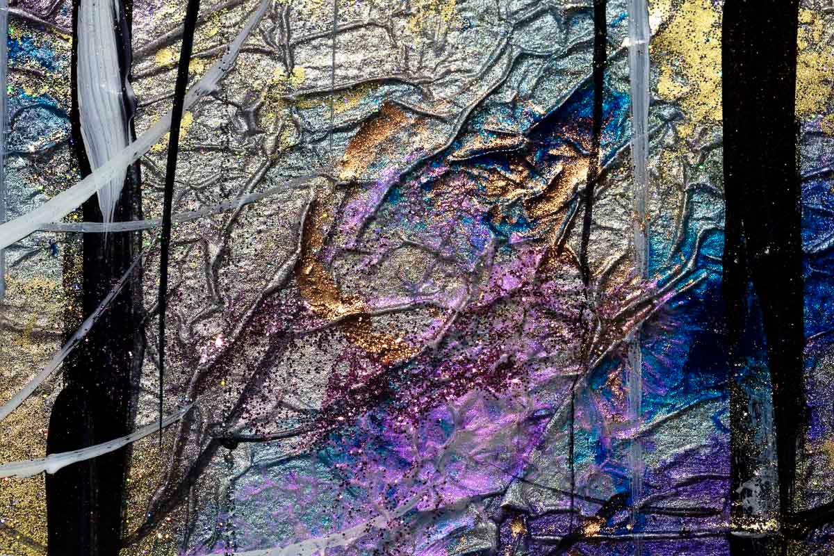 Silver Forest - Original - SOLD by artist Rozanne Bell - Wyecliffe Galleries