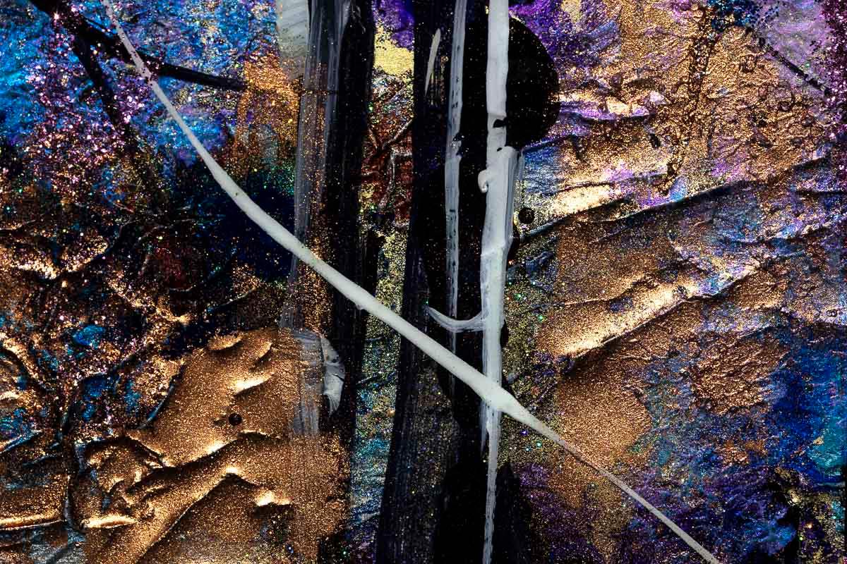 Silver Forest - Original - SOLD by artist Rozanne Bell - Wyecliffe Galleries