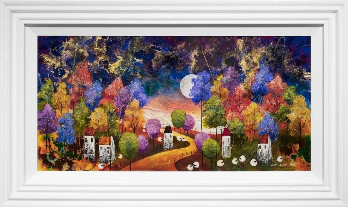 Sleepy Sheep - Original - SOLD by artist Rozanne Bell - Wyecliffe Galleries