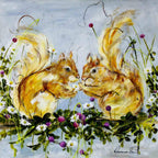 Smithy and Suzie - Original - SOLD by artist Rozanne Bell - Wyecliffe Galleries