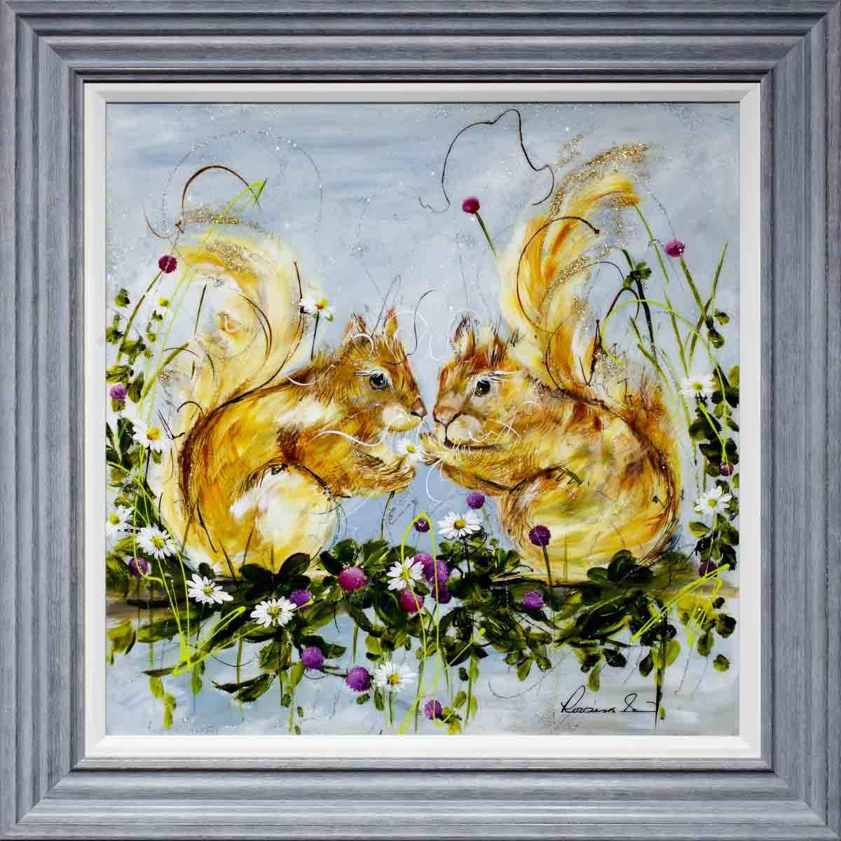 Smithy and Suzie - Original - SOLD by artist Rozanne Bell - Wyecliffe Galleries