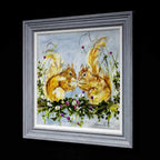 Smithy and Suzie - Original - SOLD by artist Rozanne Bell - Wyecliffe Galleries