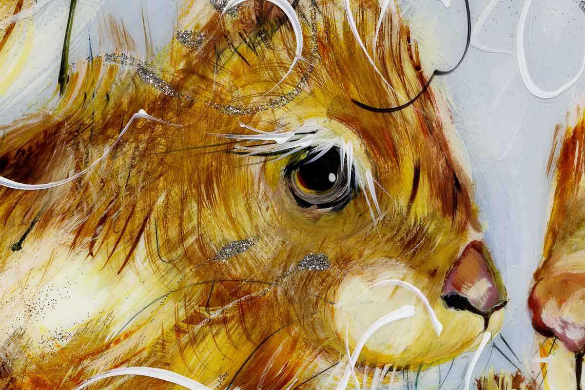 Smithy and Suzie - Original - SOLD by artist Rozanne Bell - Wyecliffe Galleries