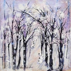 Snowstorm - Original - SOLD by artist Rozanne Bell - Wyecliffe Galleries