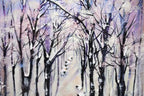 Snowstorm - Original - SOLD by artist Rozanne Bell - Wyecliffe Galleries