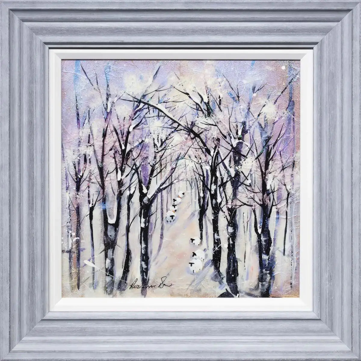 Snowstorm - Original - SOLD by artist Rozanne Bell - Wyecliffe Galleries