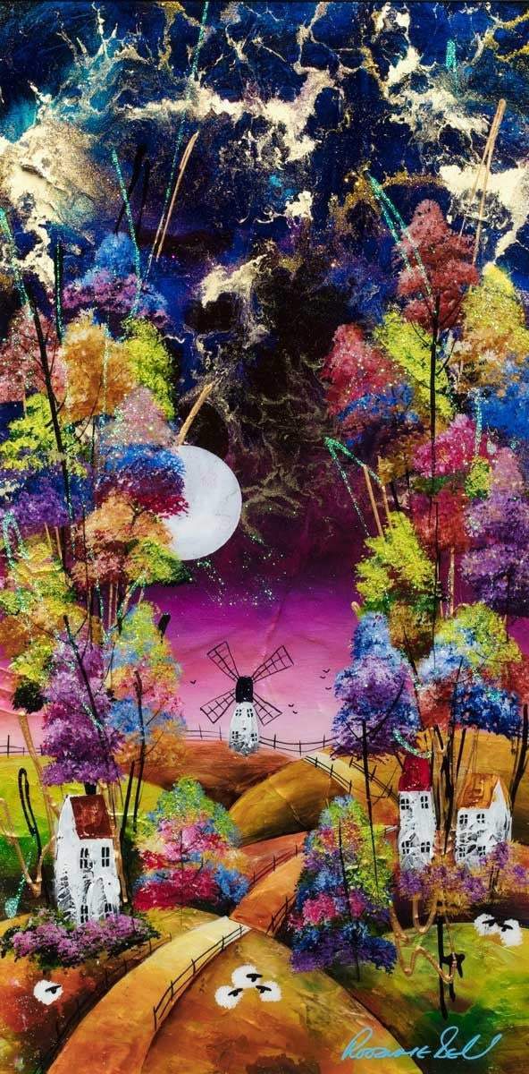 Some Enchanted Evening - SOLD by artist Rozanne Bell - Wyecliffe Galleries