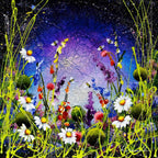 Sparkles In The Meadow I - Original - SOLD by artist Rozanne Bell - Wyecliffe Galleries