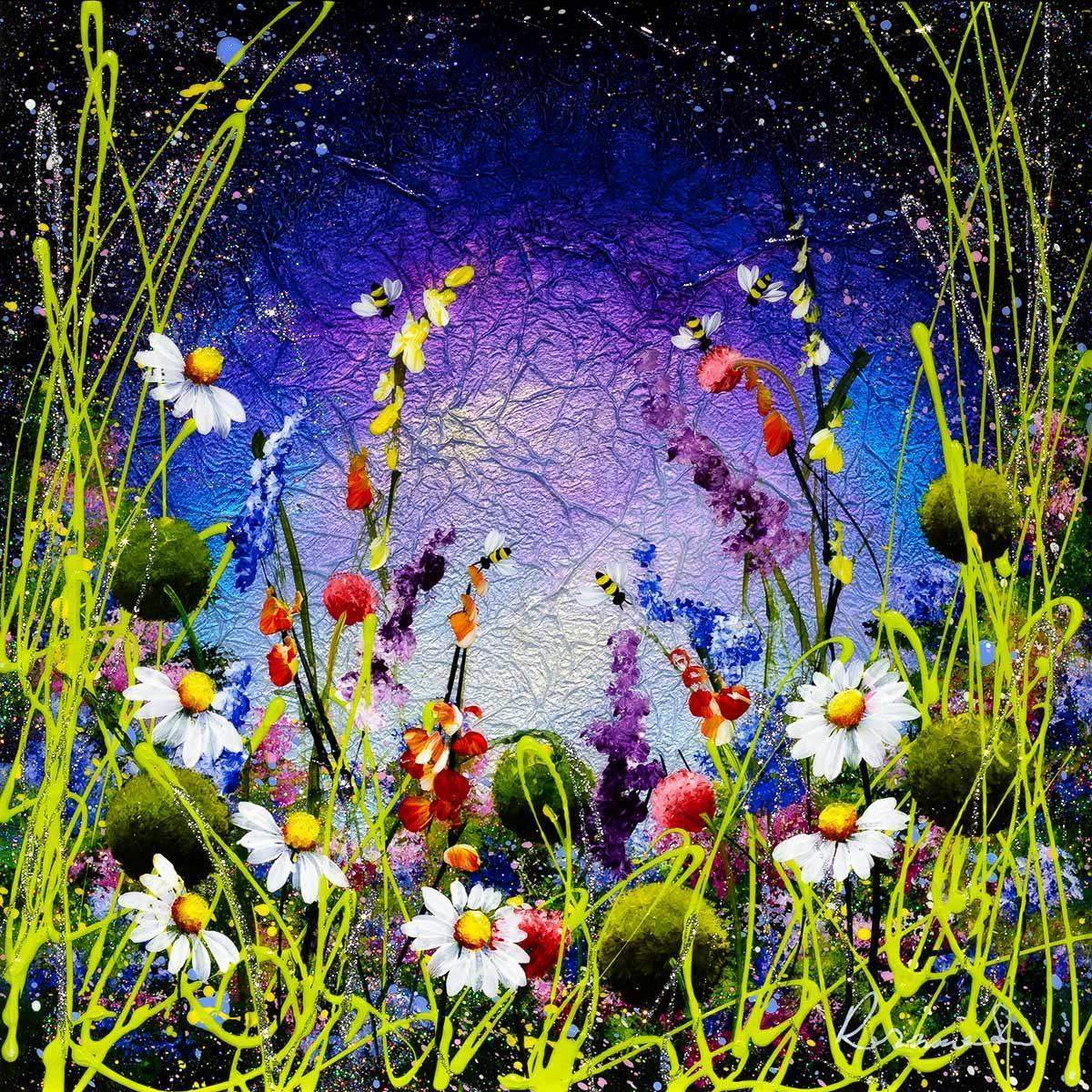 Sparkles In The Meadow I - Original - SOLD by artist Rozanne Bell - Wyecliffe Galleries