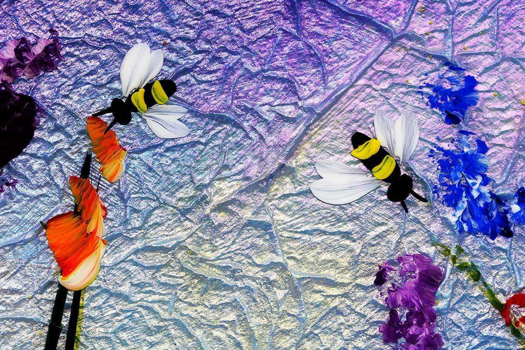 Sparkles In The Meadow I - Original - SOLD by artist Rozanne Bell - Wyecliffe Galleries