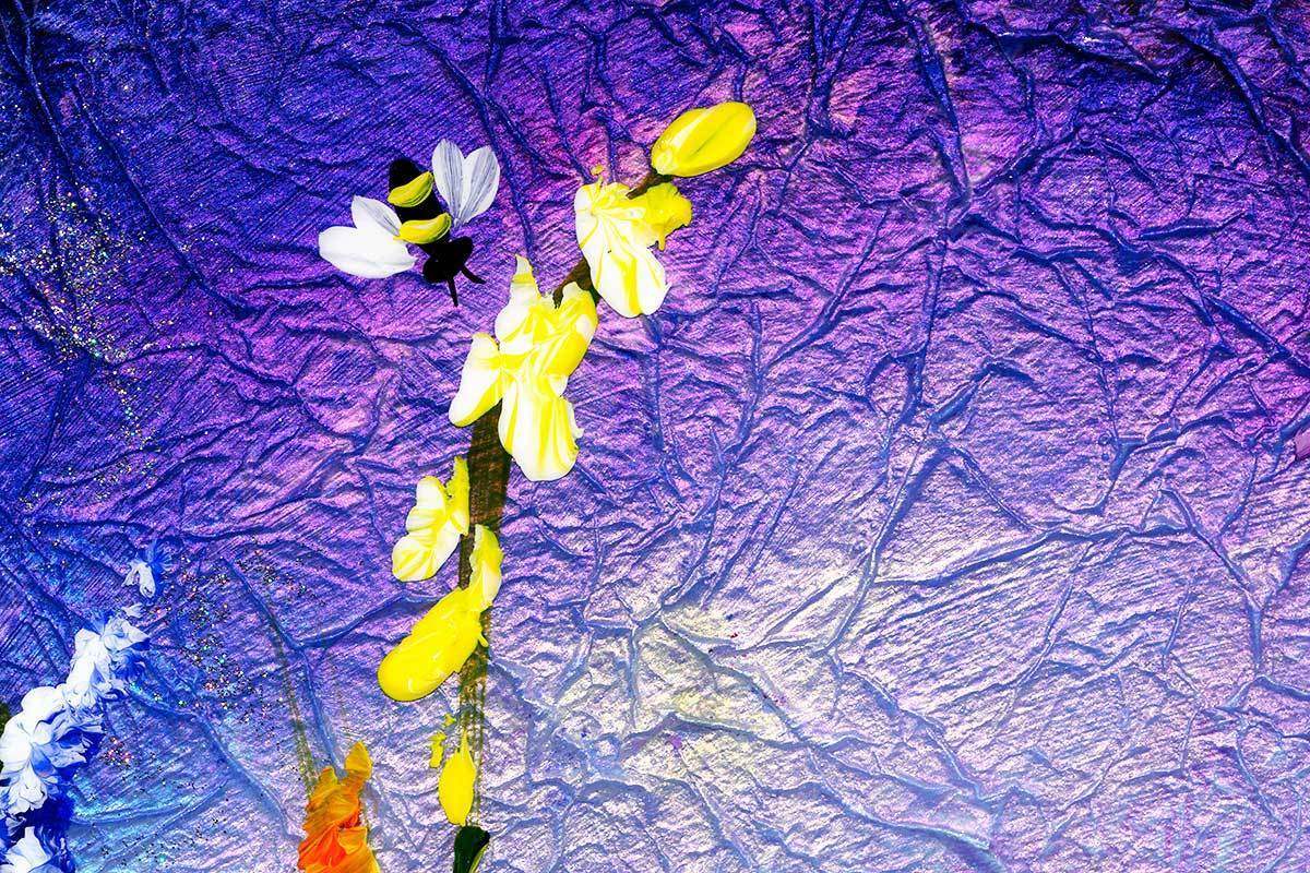 Sparkles In The Meadow I - Original - SOLD by artist Rozanne Bell - Wyecliffe Galleries