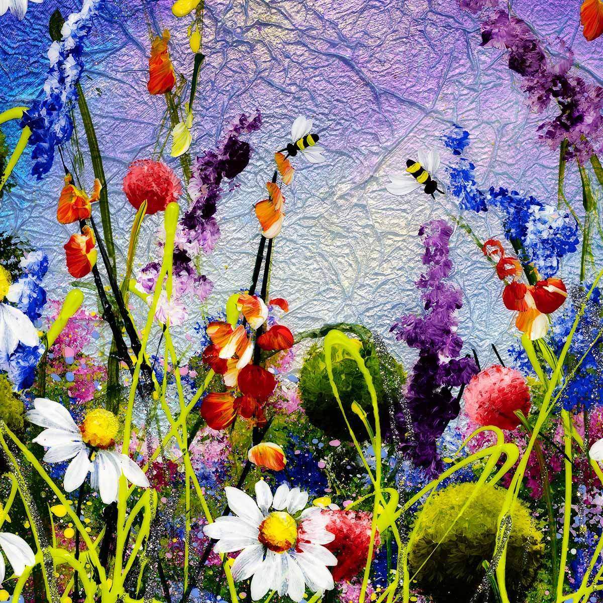 Sparkles In The Meadow I - Original - SOLD by artist Rozanne Bell - Wyecliffe Galleries