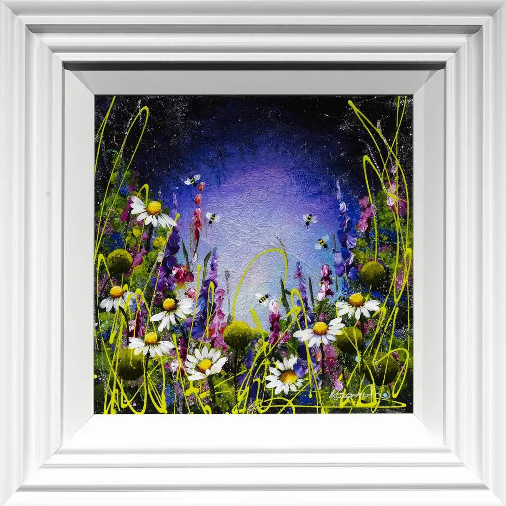 Sparkles In The Meadow II - Original - SOLD by artist Rozanne Bell - Wyecliffe Galleries