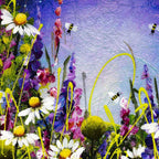 Sparkles In The Meadow II - Original - SOLD by artist Rozanne Bell - Wyecliffe Galleries