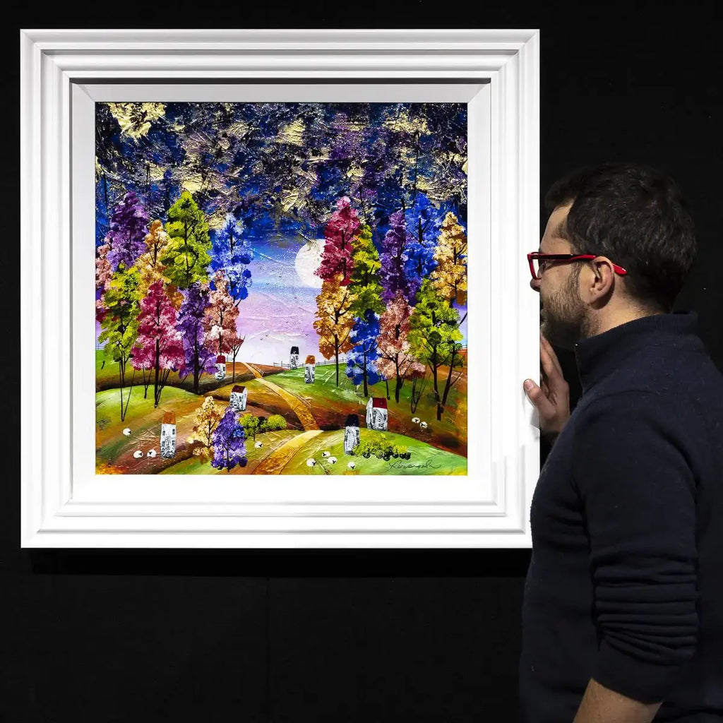 Sparkly Skies - Original - SOLD by artist Rozanne Bell - Wyecliffe Galleries