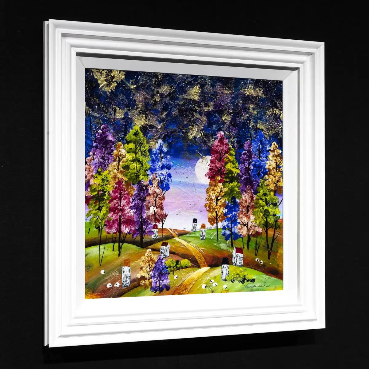 Sparkly Skies - Original - SOLD by artist Rozanne Bell - Wyecliffe Galleries