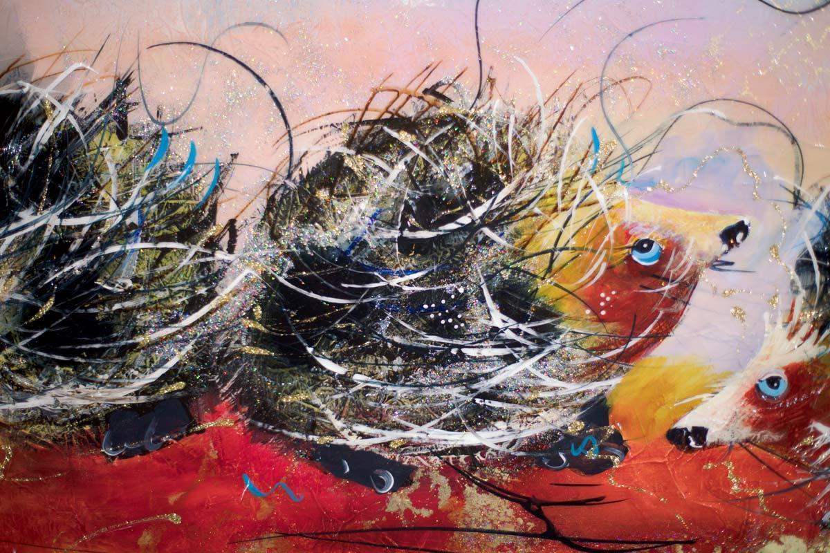 Spiky - SOLD by artist Rozanne Bell - Wyecliffe Galleries