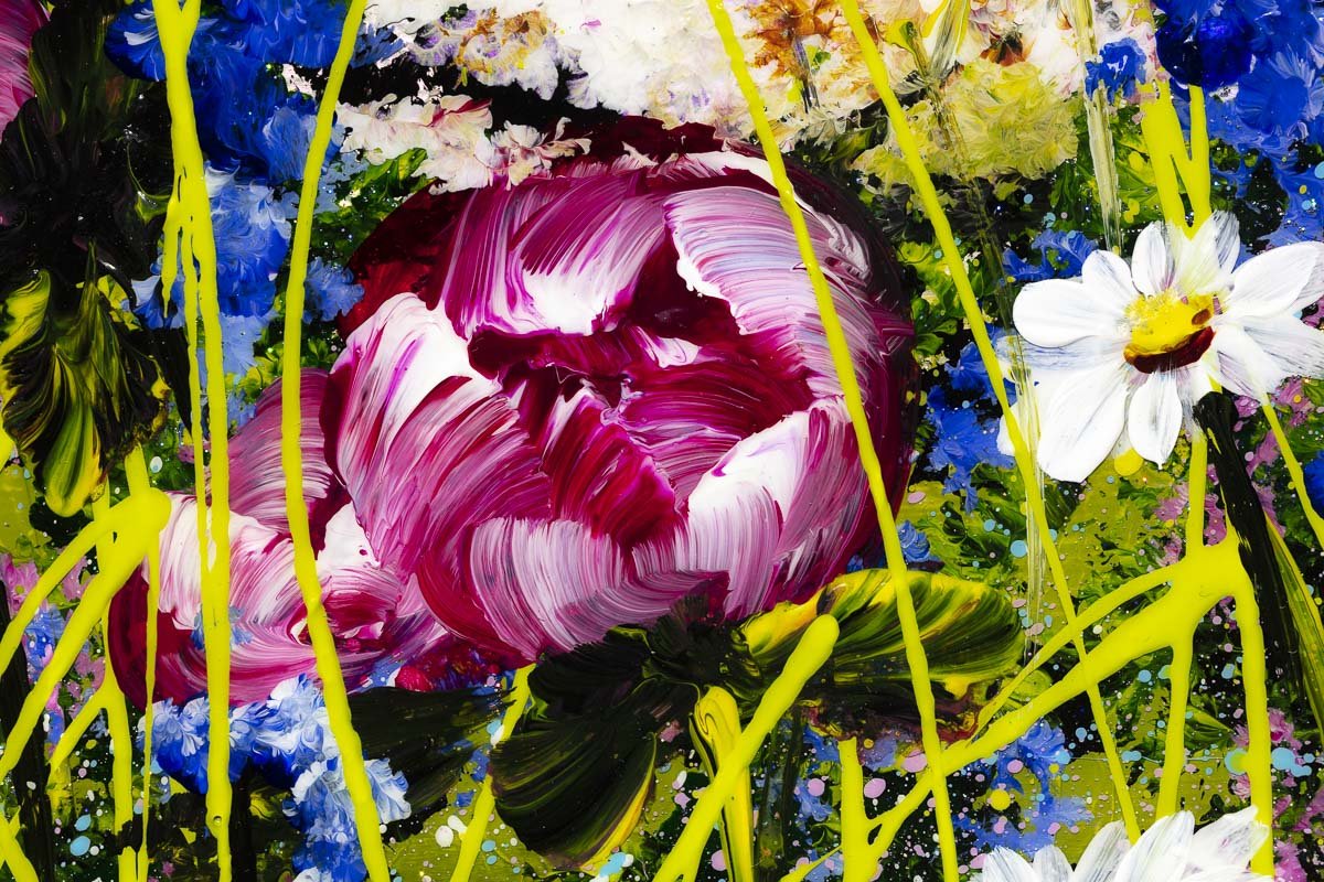 Spring Blossoming - Original Rozanne Bell Framed