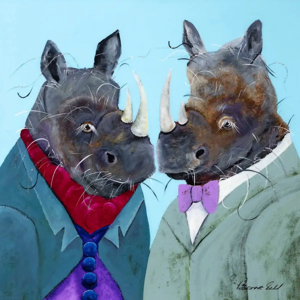 Stan and Fenella Horn - Original - SOLD by artist Rozanne Bell - Wyecliffe Galleries