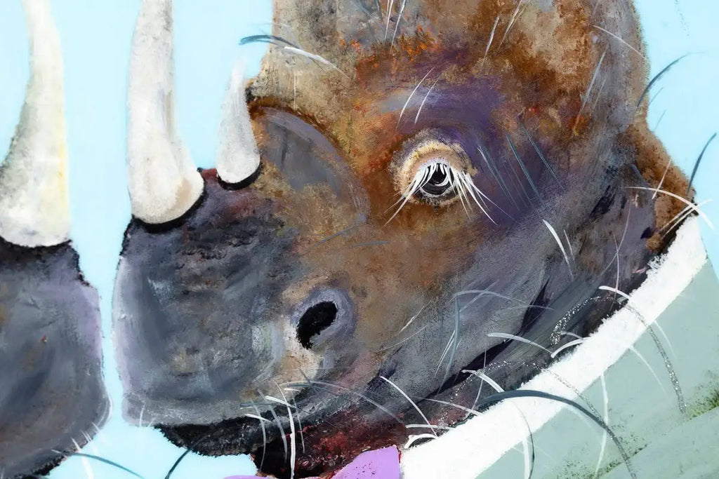 Stan and Fenella Horn - Original - SOLD by artist Rozanne Bell - Wyecliffe Galleries