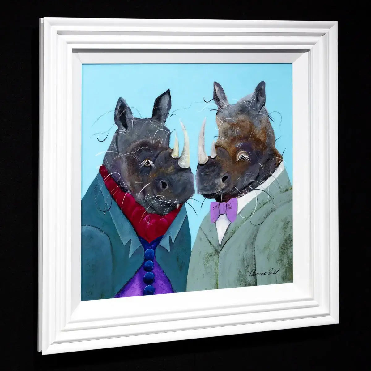 Stan and Fenella Horn - Original - SOLD by artist Rozanne Bell - Wyecliffe Galleries