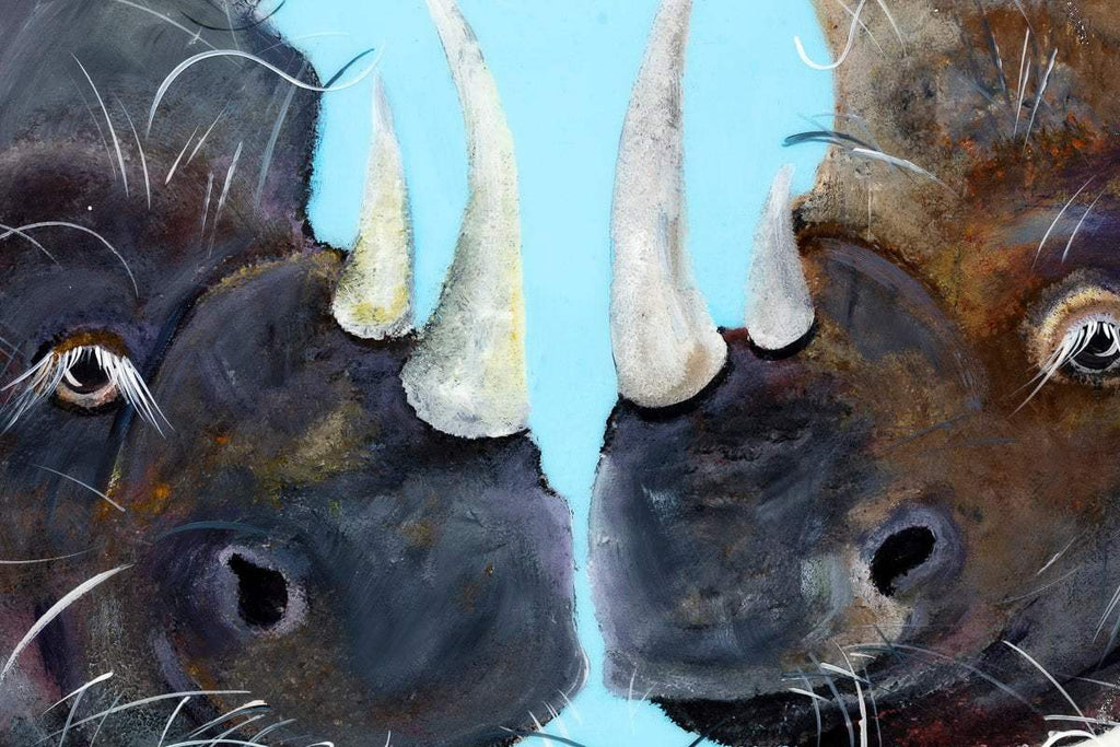 Stan and Fenella Horn - Original - SOLD by artist Rozanne Bell - Wyecliffe Galleries