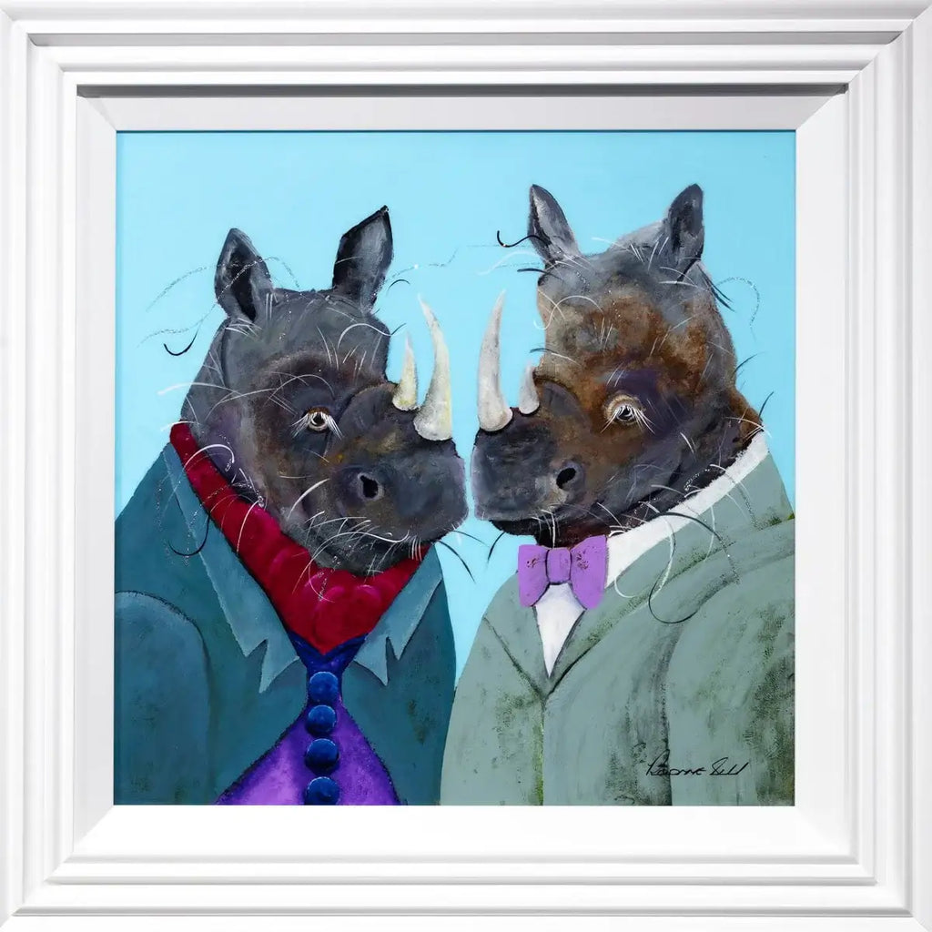 Stan and Fenella Horn - Original - SOLD by artist Rozanne Bell - Wyecliffe Galleries