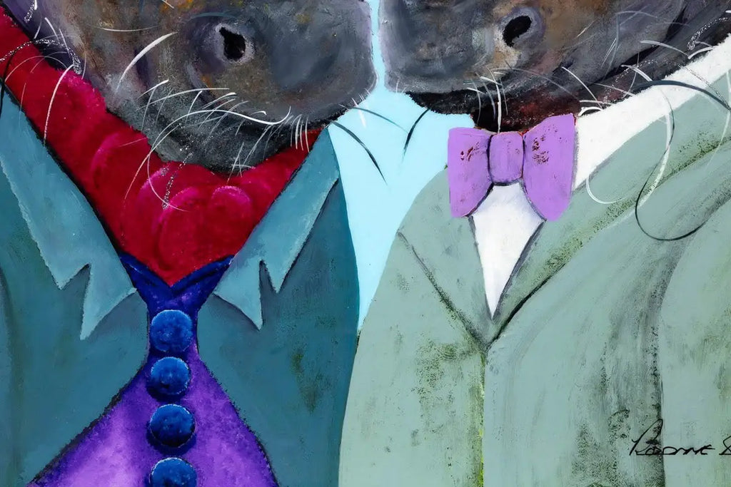 Stan and Fenella Horn - Original - SOLD by artist Rozanne Bell - Wyecliffe Galleries