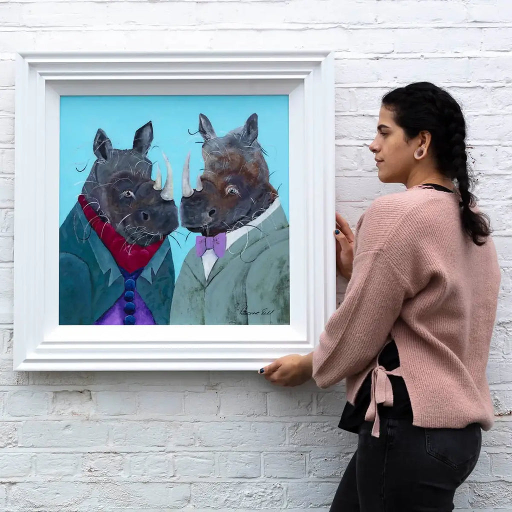 Stan and Fenella Horn - Original - SOLD by artist Rozanne Bell - Wyecliffe Galleries