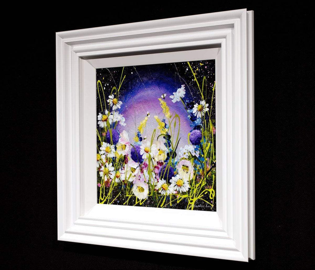 Starlit Daisies - Original - SOLD by artist Rozanne Bell - Wyecliffe Galleries