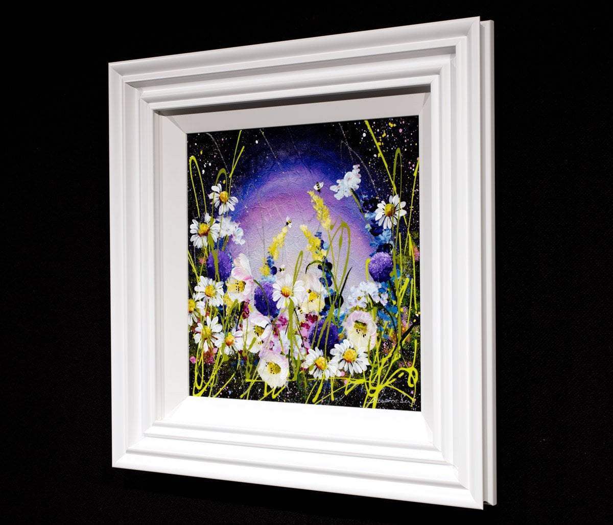 Starlit Daisies - Original - SOLD by artist Rozanne Bell - Wyecliffe Galleries