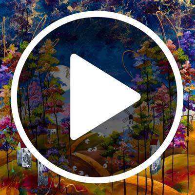 Starry Night - SOLD by artist Rozanne Bell - Wyecliffe Galleries