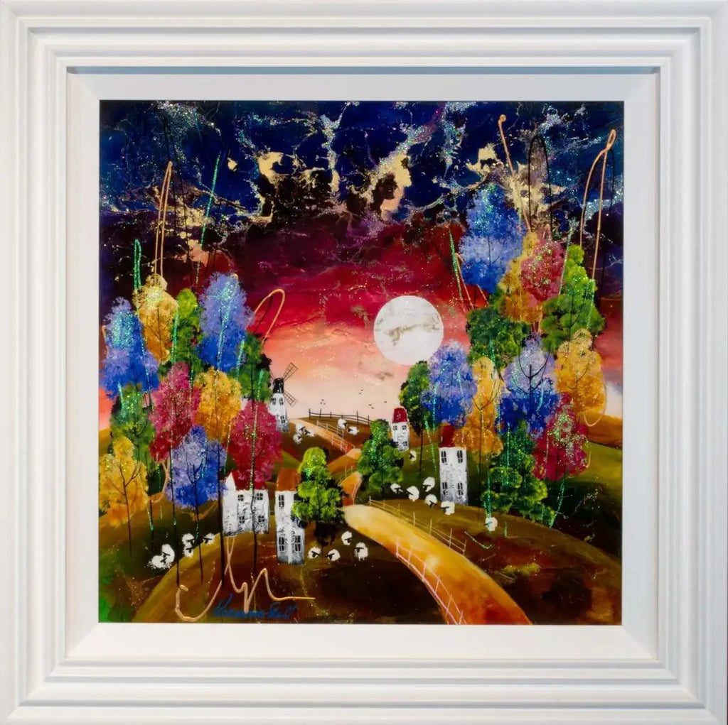 Stars and Sparkle - Original - SOLD by artist Rozanne Bell - Wyecliffe Galleries