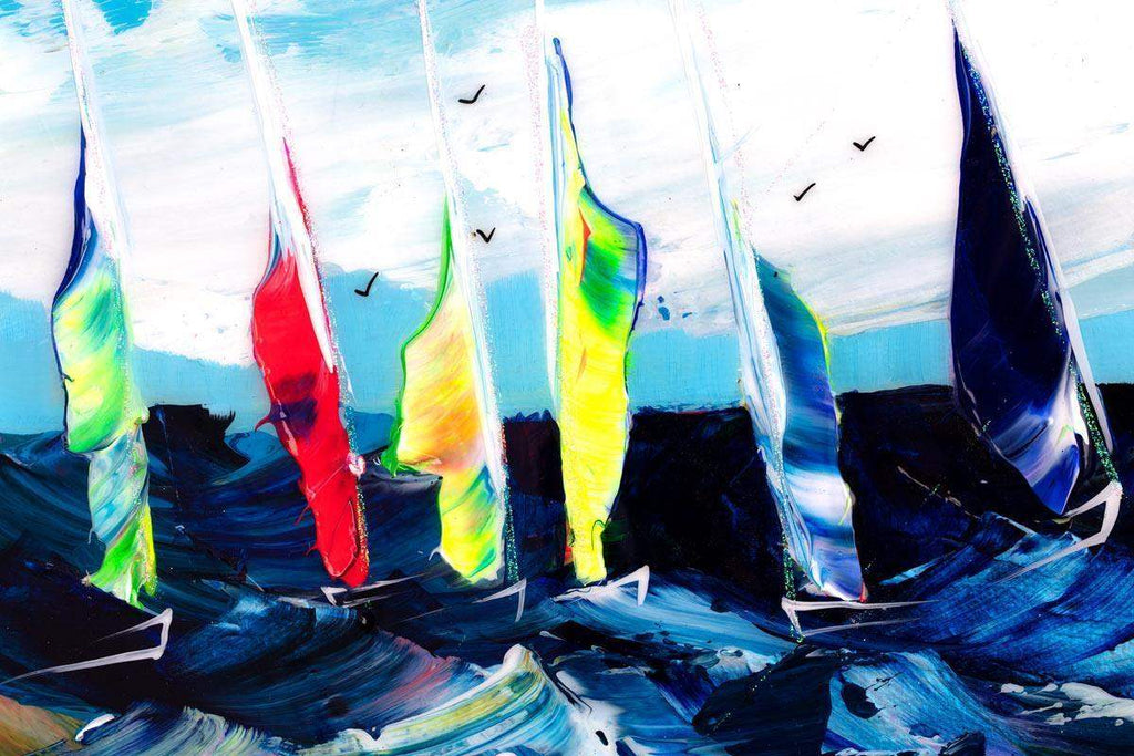 Starting Line - Original - SOLD by artist Rozanne Bell - Wyecliffe Galleries