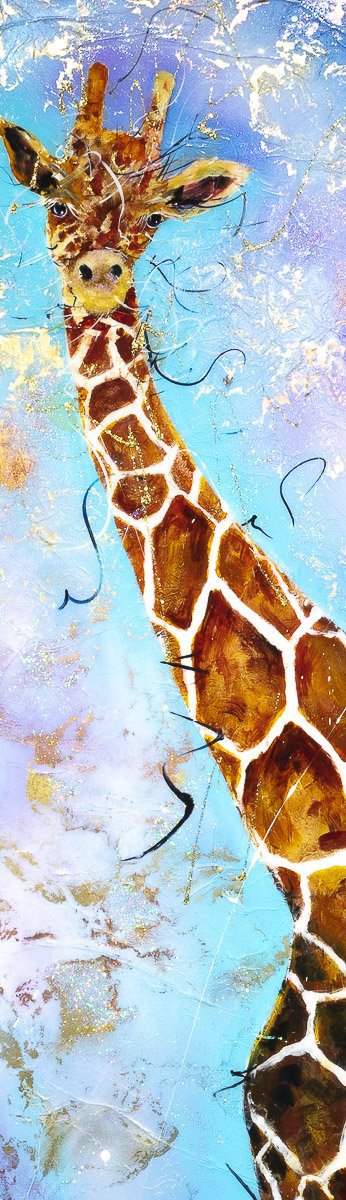 Stick Your Neck Out - Original - SOLD by artist Rozanne Bell - Wyecliffe Galleries