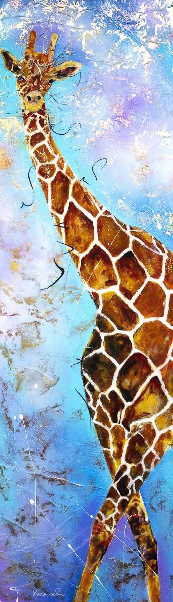 Stick Your Neck Out - Original - SOLD by artist Rozanne Bell - Wyecliffe Galleries