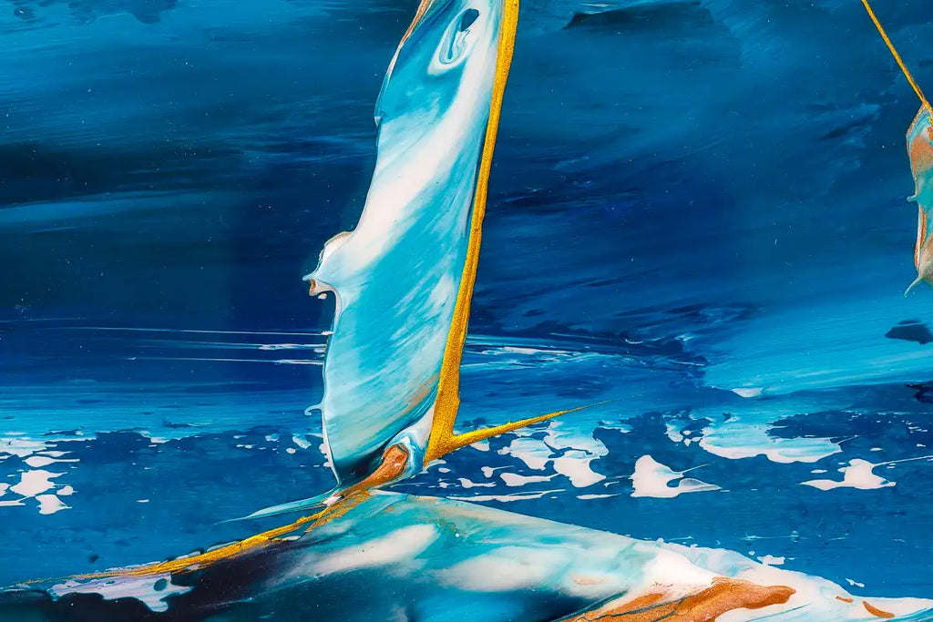 Stormy Sails - Original - SOLD by artist Rozanne Bell - Wyecliffe Galleries