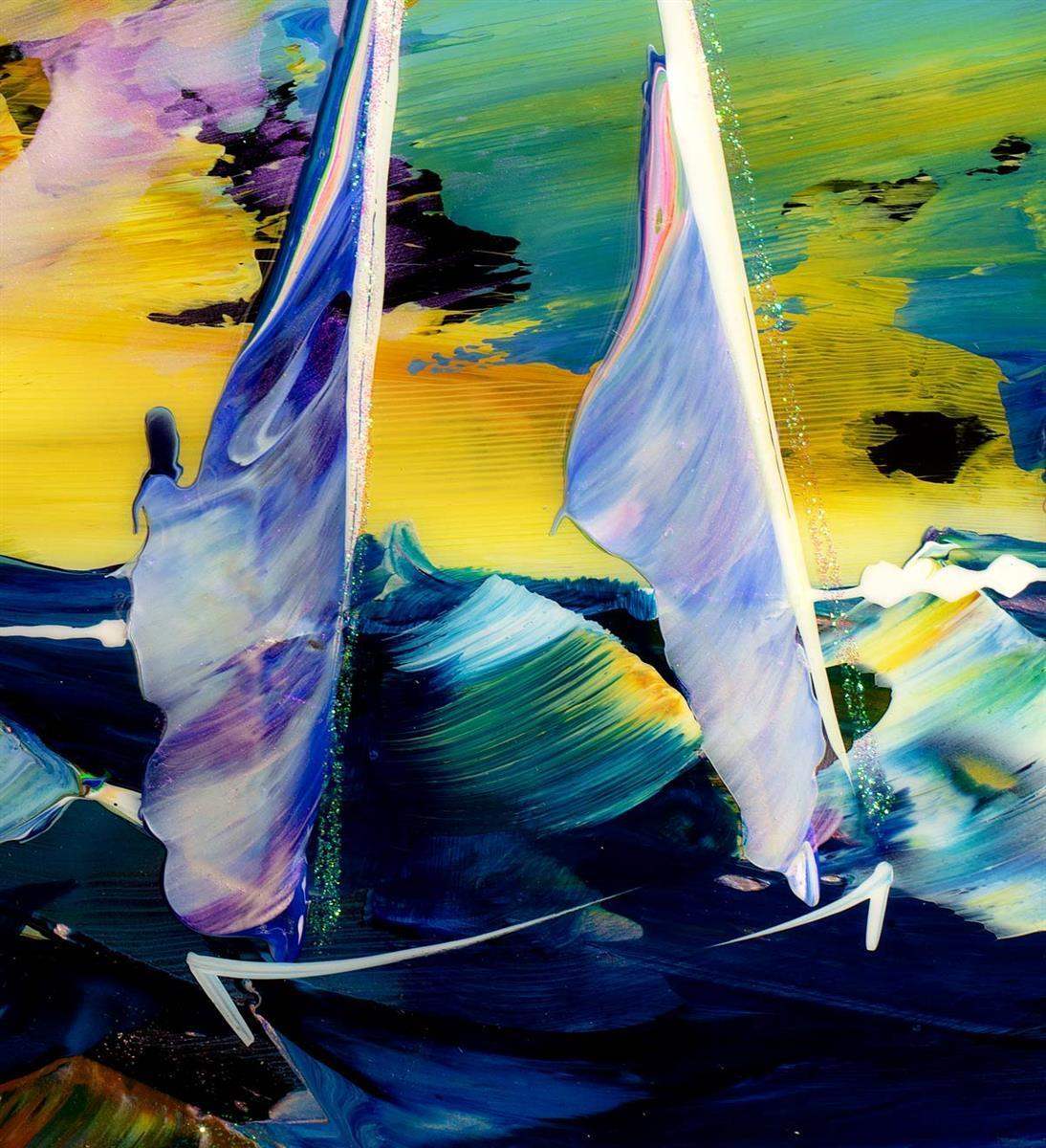 Stormy Waters - Original - SOLD by artist Rozanne Bell - Wyecliffe Galleries