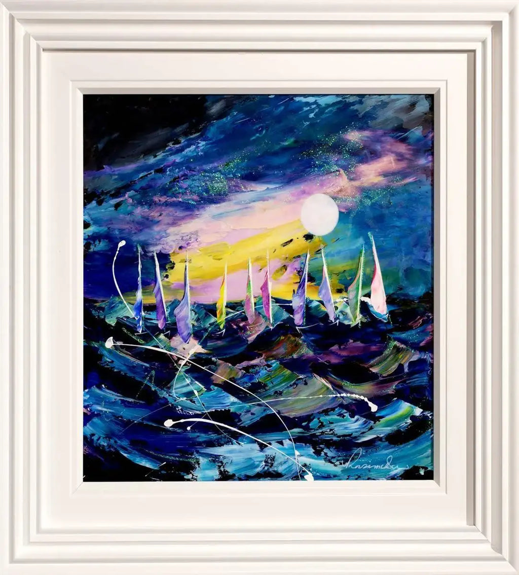 Stormy Waters - Original - SOLD by artist Rozanne Bell - Wyecliffe Galleries