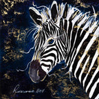 Stripe - Original - SOLD by artist Rozanne Bell - Wyecliffe Galleries
