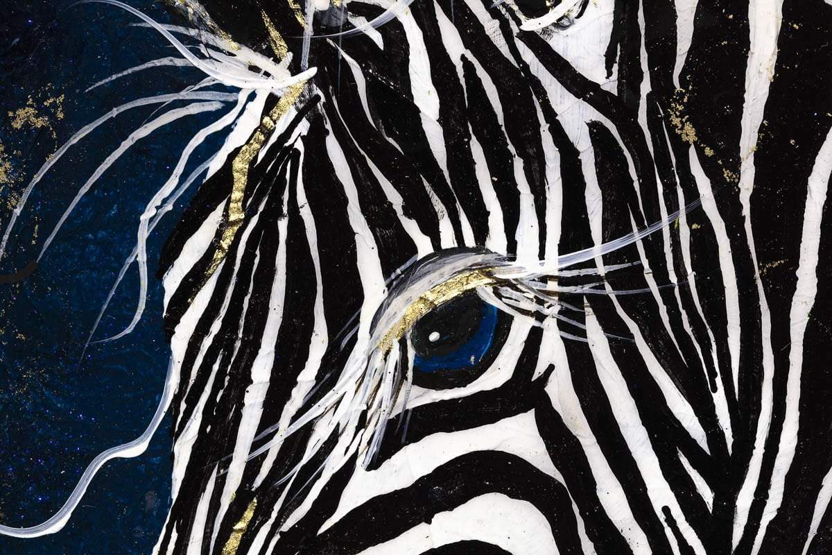 Stripe - Original - SOLD by artist Rozanne Bell - Wyecliffe Galleries