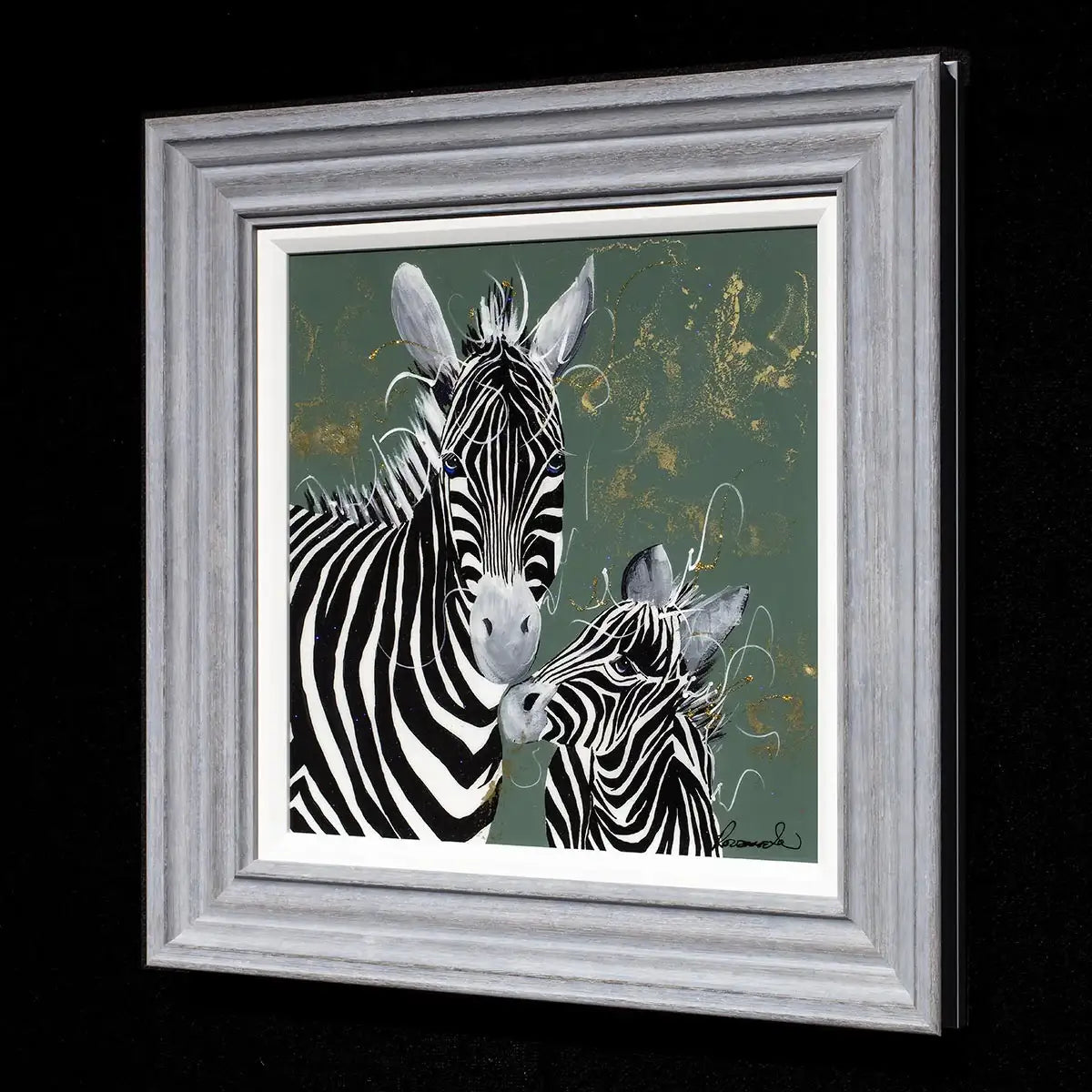 Striped Alike - Original - SOLD by artist Rozanne Bell - Wyecliffe Galleries