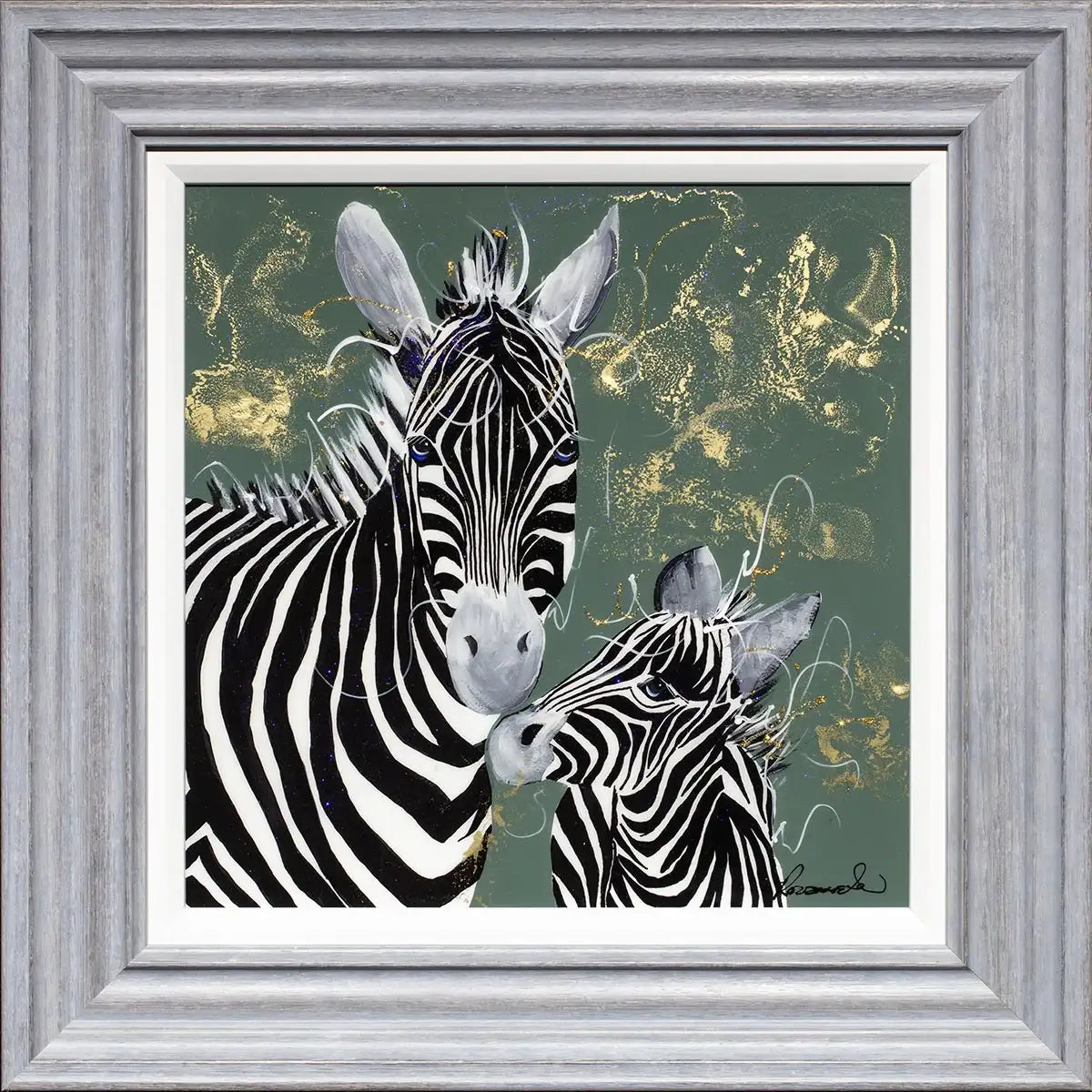 Striped Alike - Original - SOLD by artist Rozanne Bell - Wyecliffe Galleries