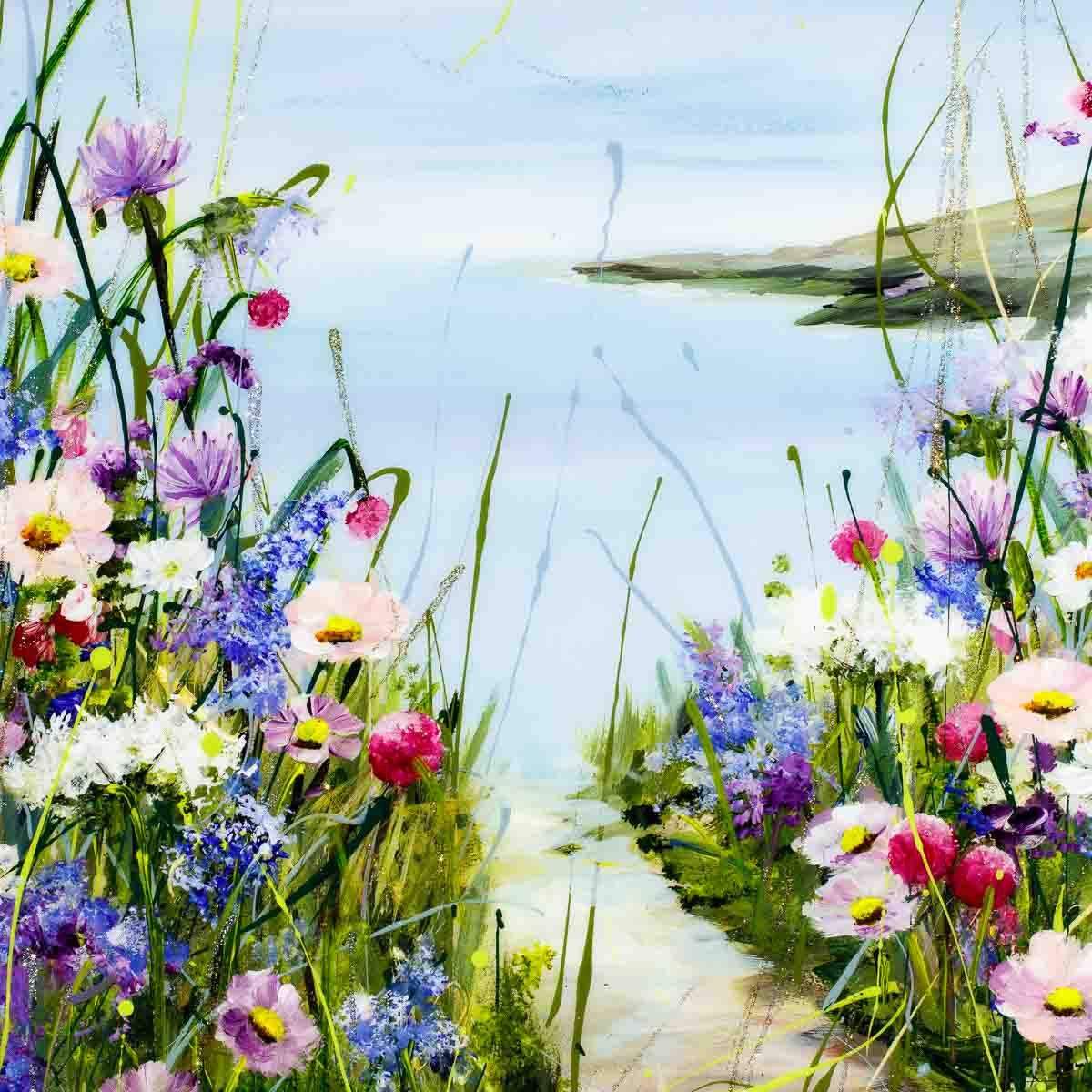 Stroll to the Shore - Original - SOLD by artist Rozanne Bell - Wyecliffe Galleries