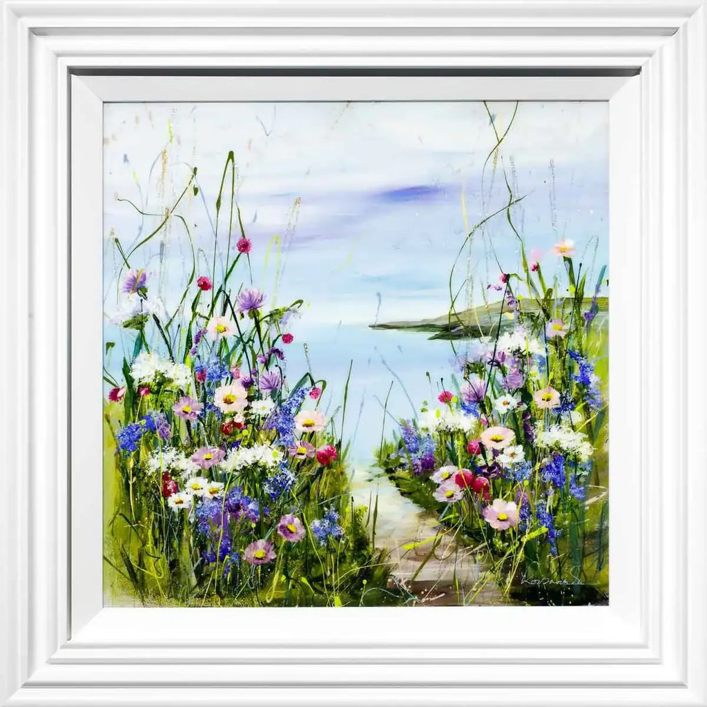 Stroll to the Shore - Original - SOLD by artist Rozanne Bell - Wyecliffe Galleries