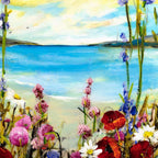 Summer at the Seaside - Original - SOLD by artist Rozanne Bell - Wyecliffe Galleries