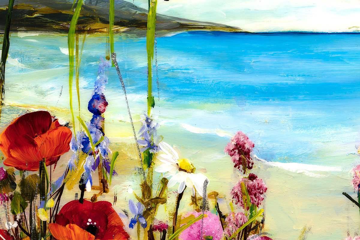 Summer at the Seaside - Original - SOLD by artist Rozanne Bell - Wyecliffe Galleries