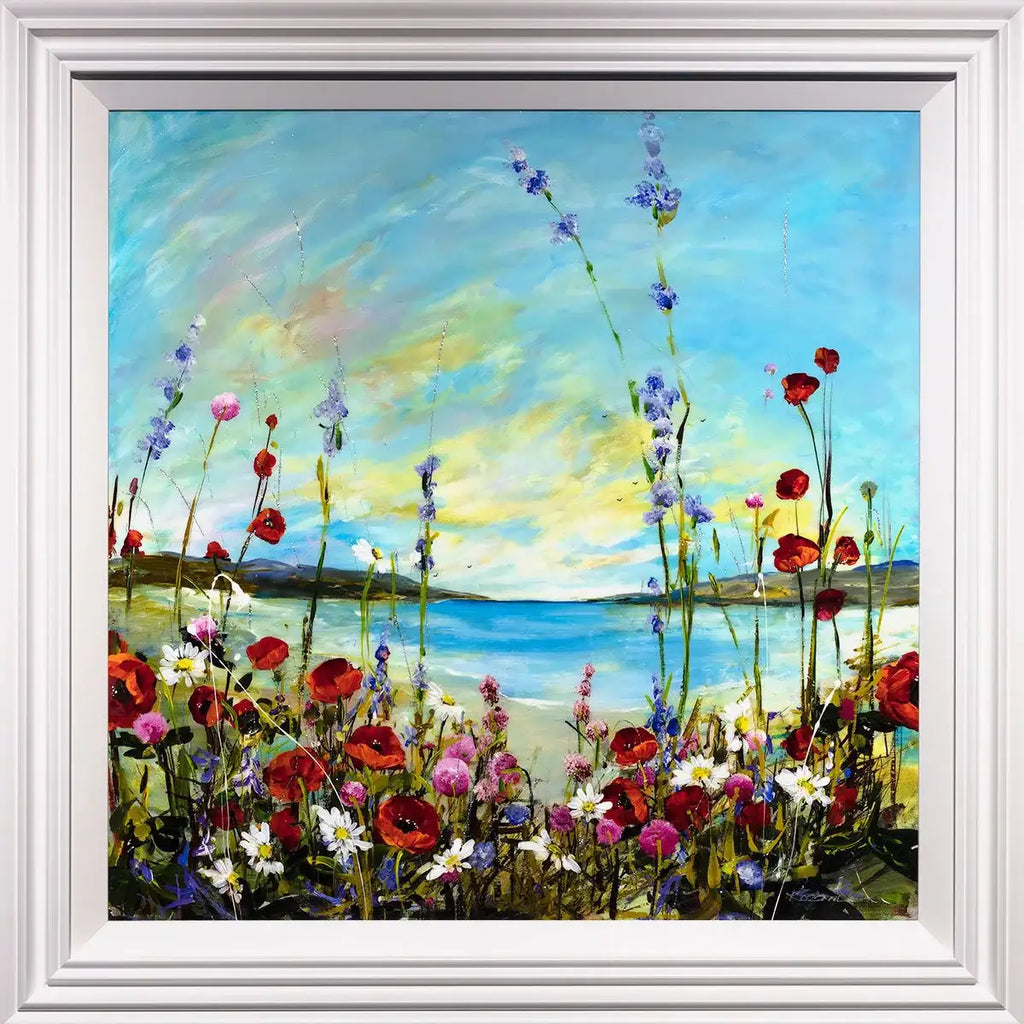 Summer at the Seaside - Original - SOLD by artist Rozanne Bell - Wyecliffe Galleries